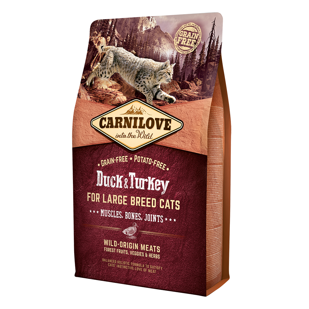 Carnilove Duck & Turkey For Large Breed Adult Cats 2kg