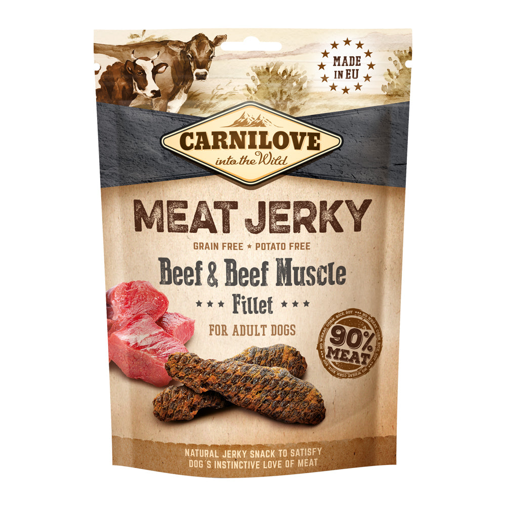 Carnilove Jerky Snack Beef & Beef Muscle Fillet 100g