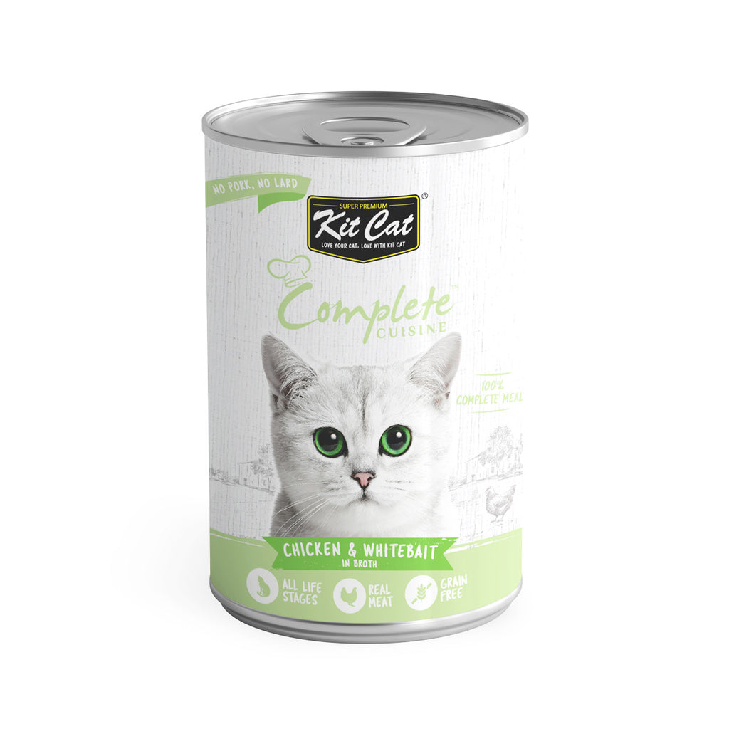 Kit Cat Complete Cuisine Chicken And Whitebait In Broth 150g