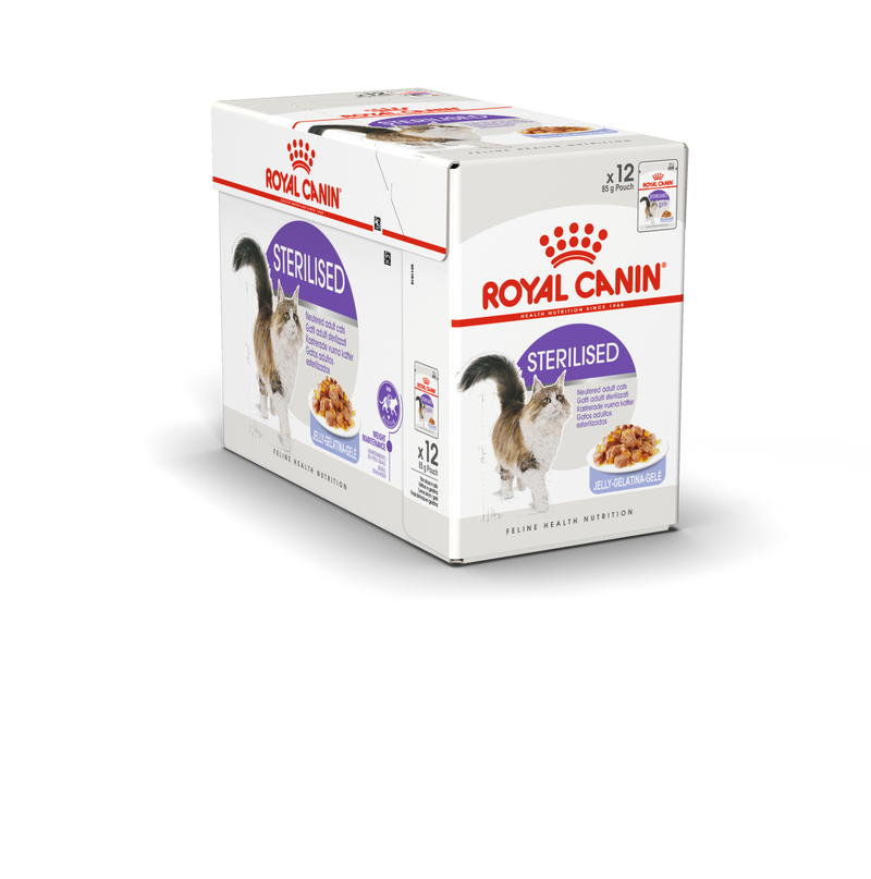 Feline Health Nutrition Sterilised Jelly Wet Food Pouches