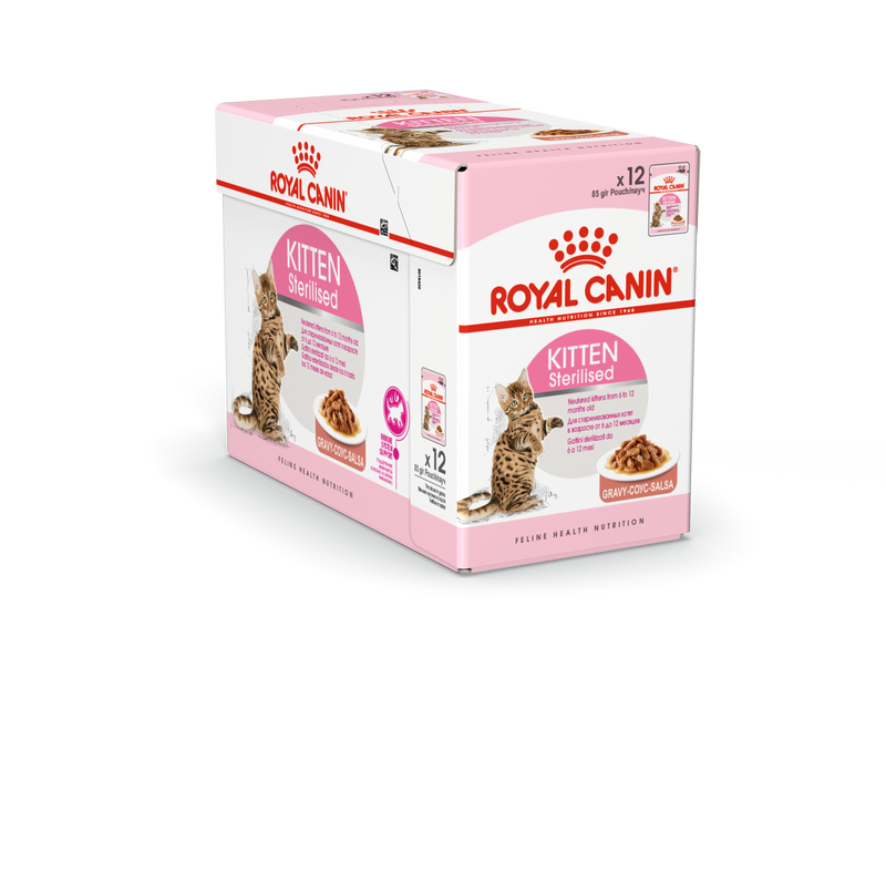 Royal Canin Kitten Sterilised in Gravy Wet Food Pouches