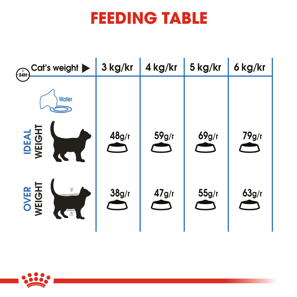 عناية وتغذية القطط خفيفة الوزن 1.5 كلغ