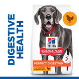 Hill’s Science Plan Perfect Digestion Large Breed Adult 1+ Dog Food With Chicken And Brown Rice 14kg