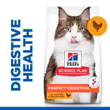 Hill’s Science Plan Perfect Digestion Adult 1+ Cat Food With Chicken & Brown Rice