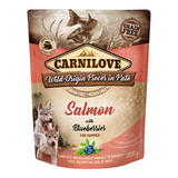 Carnilove Salmon With Blueberries For Puppies Wet Food Pouch 300g