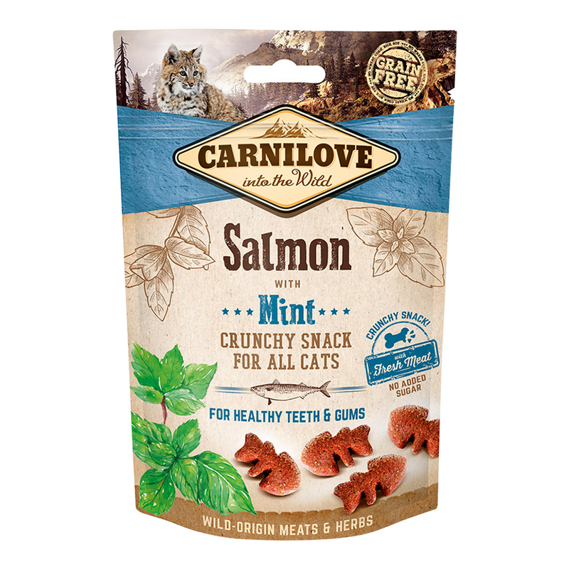 Carnilove Salmon With Mint Crunchy Snack For Cats 50g