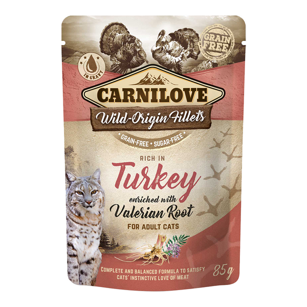 Carnilove Turkey Enriched With Valerian Root For Adult Cats Wet Food P Dubai Animal Mart