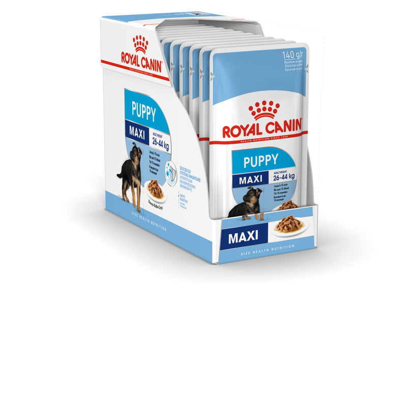 رويال كانين ماكسي للجراء غذاء رطب (10x140 غرام)