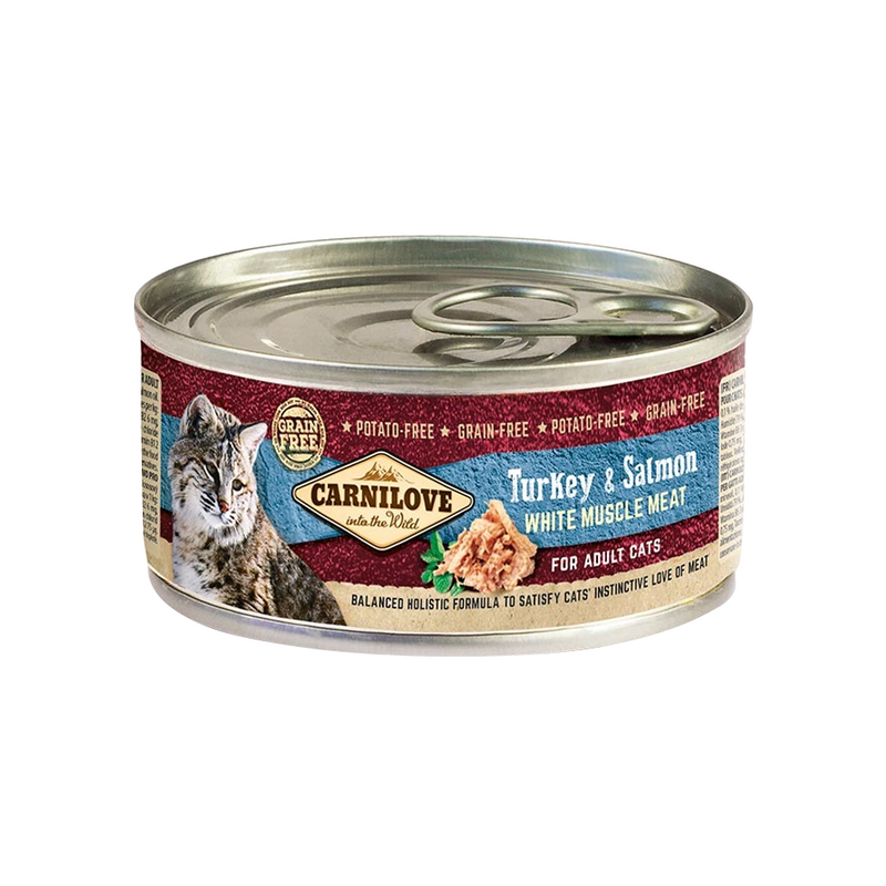 Carnilove Turkey & Salmon For Adult Cats Wet Food Can 100g