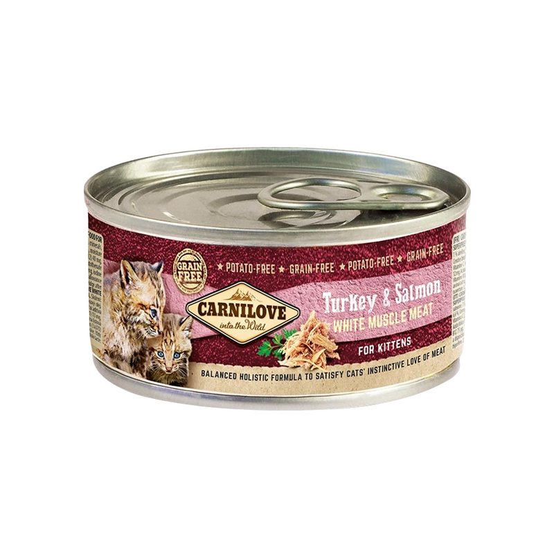 Carnilove Turkey & Salmon For Kittens Wet Food Can 100g