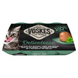 Voskes Delicatesse Jelly Cups Tuna & Chicken (6x25g) 150g